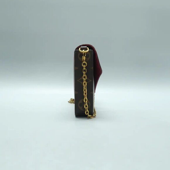 Louis Vuitton Felicie Brown W/P  Monogram Canvas Shoulder Bag 1189-022425 - Picture 4 of 12